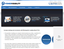 Tablet Screenshot of powervisibility.com